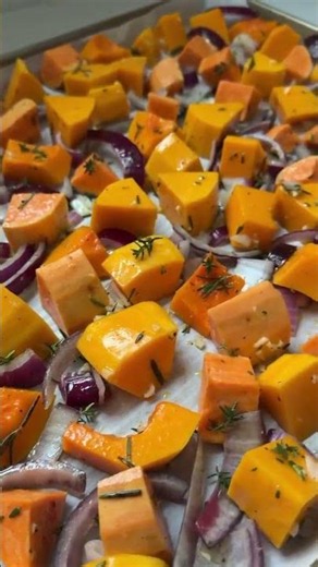 Roasted Butternut Squash & Sweet Potatoes
