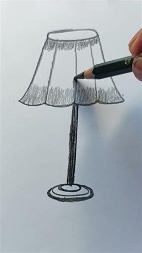 How to draw a table lamp