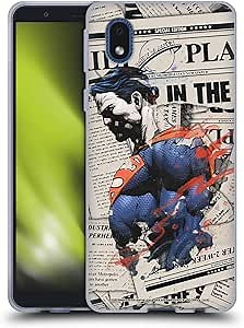 Head Case Designs Officially Licensed Superman DC Comics Newspaper 80th Anniversary Gel Case [Military Grade Protection] Compatible with Samsung Galaxy A01 Core (2020)