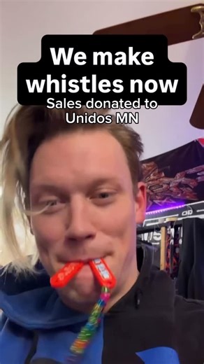 Bass Head Beads (dot com!) on Instagram: "look out fan clackers, a new challenger has appeared (jk DO NOT blow these at shows unless you wanna make enemies 😅) charity whistle beads are out now! 100% of sales are donated to @unidosmn thru the end of february 💚"