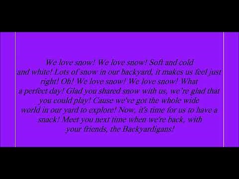 The Backyardigans, We Love Snow! Lyrics
