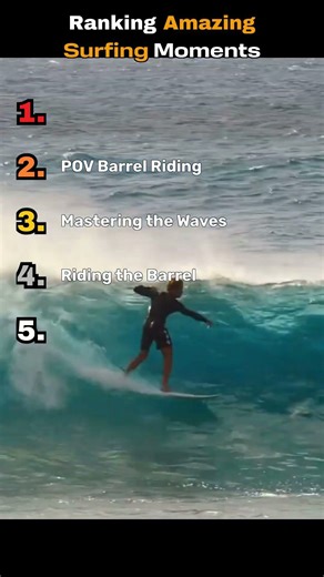 Ranking the craziest surfing moments #surfing #shorts