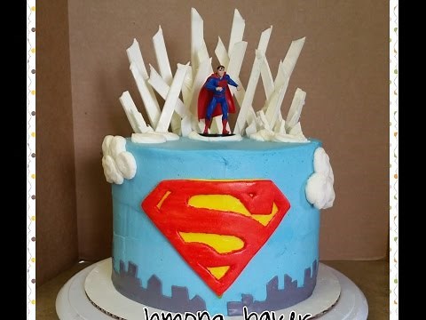 SUPERMAN CAKE - Birthday Cake Decorating