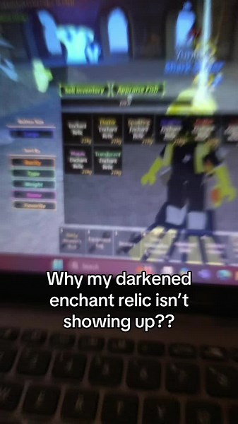 Darkened Enchant Relic Issue in Roblox