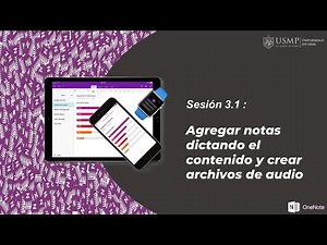 OneNote 365: Sesión 3.1. - Agregar Notas dictando el contenido y crear archivos de audio