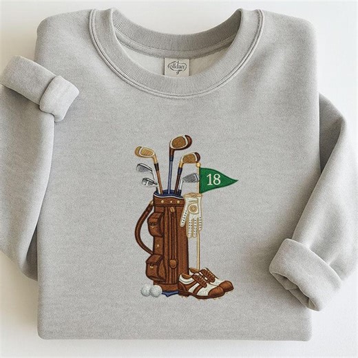 Golf Bag Embroidery Design With Clubs, Golfer Gift Machine Embroidery File, Sports Golf Stitch Pattern - Etsy Canada