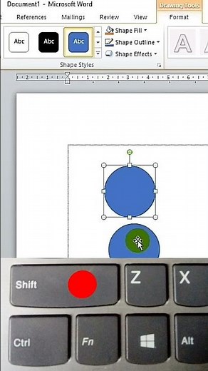 Cara menggabungkan shapes | membuat group di Microsoft word 2010