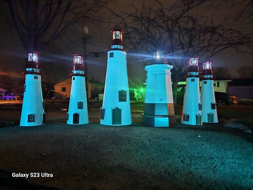 Marblehead Lighthouse With Rotating Solar Light 27" Tall - Etsy