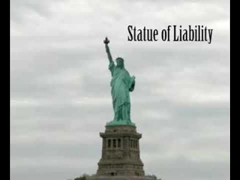 Dancing statue of liberty.