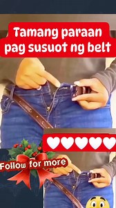 280K views · 525 reactions | Tamang paraan pag susuot ng belt #ideas #useful #fblifestyles #ExtraBonus #algorithm | Precy Chen | Facebook