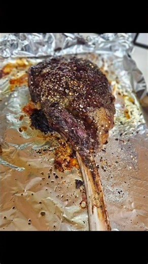 Tender Tomahawk Steak Oven Roasted. #ButcherBox.com.