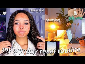 MY RESET ROUTINE | skincare, self care, hair routines, cleaning & organising room - Videos For Kids