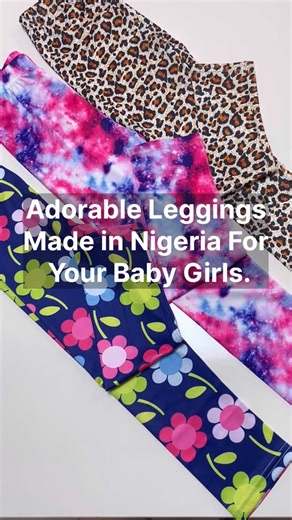 Lovekids on Instagram: "✨ Adorable leggings, proudly made in Nigeria for your baby girls ✨ From beautiful prints to playful cartoon designs, these leggings are made to bring style and comfort together. Soft, stretchy, and skin-friendly, they move with your little one all day. The flexible fit makes them perfect for growing babies, while the easy-care fabric means less stress for mums. Because every baby girl deserves leggings that are as cute and comfy as she is 💕 👉 Shop now and give her the c