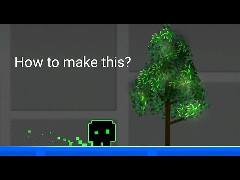 How to make a tree in Geometry Dash?