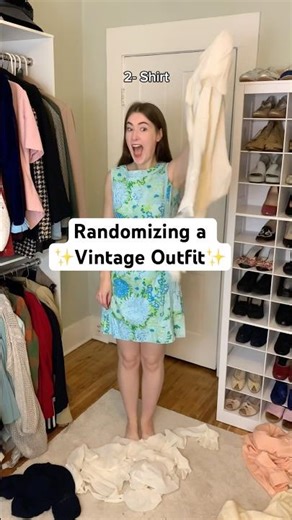 I don’t think… this worked 😆 (60s vibes?!) #vintage #randomoutfit #1960sfashion