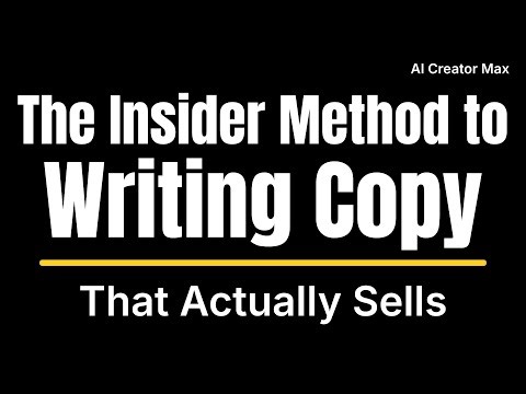 The Insider Method to Writing Copy That Actually Sells