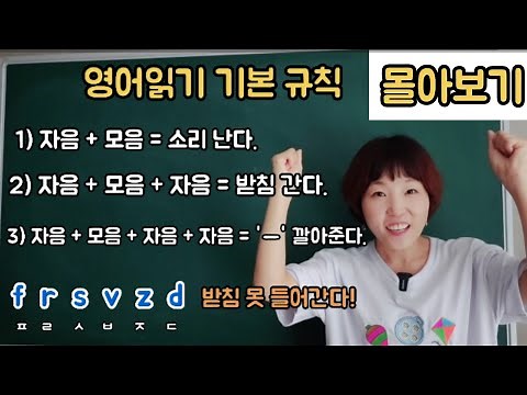 [How to Read English] Basic Rules - View All at Once Learning these rules will help you read Engl...