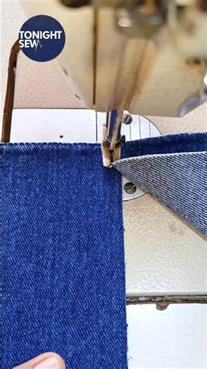 Flat Felled Seam Sewing Tutorial #shorts #sewing #tutorial