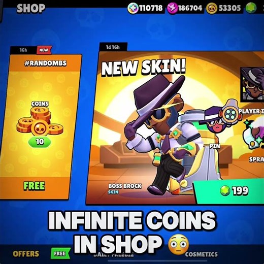Infinite coins in the shop ❤️‍🔥
