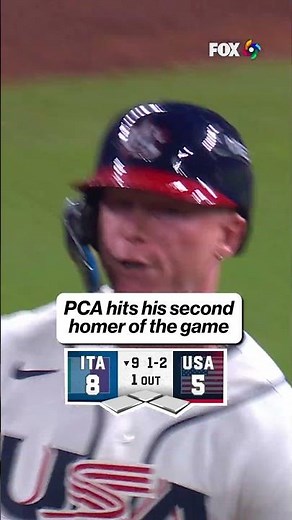 PCA does it AGAIN vs. Italy! #USA #MLB #Italy #WorldBaseballClassic #WBC