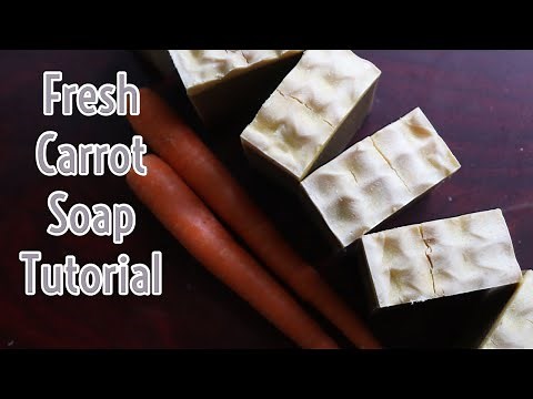 Carrot Soap! All-natural bar soap recipe