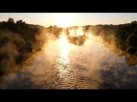 🏞️ ANCESTRAL RIVER: Drone Flight over Red Waters | 1 HOUR Ambient Music & River Whispers