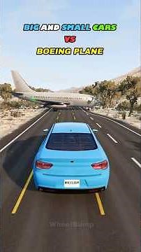 Big And Small Cars vs Boeing 737 Plane | BeamNG.drive #shorts