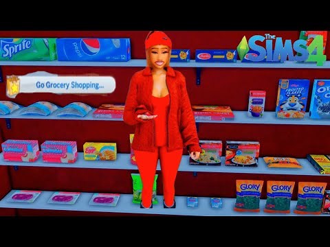 SIMS 4 🛒GROCERY SHOPPING 🛒 WITH THIS MOD 😍
