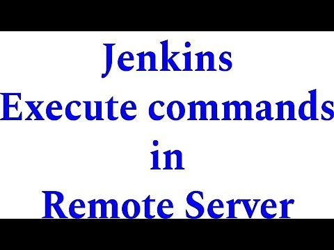 How to execute command | Execute command through Jenkins | Remote Server