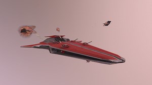 Medium class frigate: The Extricator - 3D model by WizeyDizey (@Kyle_Wisbey)