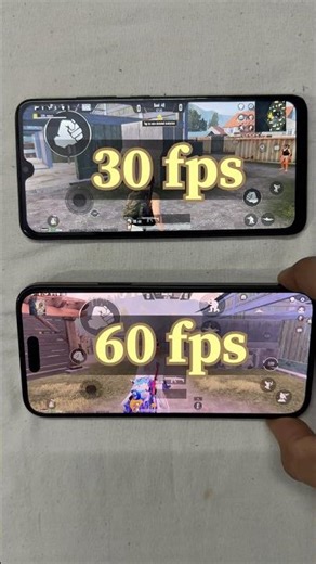 30 vs 60 fps bgmi test😳 #bgmi