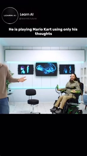 Learn.Ai on Instagram: "Neuralink just moved from sci-fi to actual reality. This is Noland, and he’s using a brain-computer interface (BCI) to control a laptop after being paralyzed for eight years. The tech works by embedding tiny, flexible threads into the motor cortex of the brain. Those threads pick up electrical signals—your thoughts—and translate them into digital commands. He’s not just moving a mouse; he’s interacting with the world at the speed of thought. It’s a massive step for access