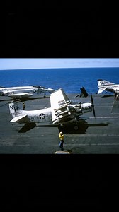 A-1H Skyraider of VA-115 "Arabs", Attack Carrier Air Wing Eleven (CVW-11), on the USS Kitty Hawk (CVA-63) in 1966. #aviation #pilot #Aircraft | Jets 'n' Props