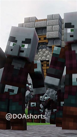 Pillager Raid Starting! #minecraftanimation #villager #minecraft #pillager