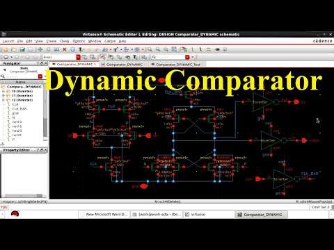 CMOS Dynamic Comparator Analysis in Cadence.