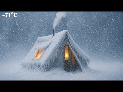 Surviving Off Grid at –35°C (–31°F) | Camping in a Snowstorm & a Terrifying Blizzard