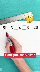 2.5M views · 6.1K reactions | Solve this math problem by placing one symbol in each box of the number puzzle. | The Gooch | Facebook