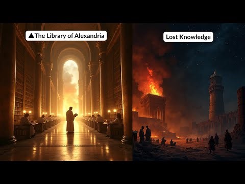 🔱The Fire That Erased History: The Tragic Mystery of Alexandria’s Lost Library