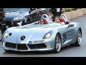 Mercedes SLR Stirling Moss Start Up and Driving in Monaco
