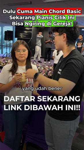 Mau jago main lagu Pop, Jazz, atau Worship di piano dalam 3 bulan? Di Musti Musik, kamu dibimbing langsung tiap minggu akses modul & komunitas. 600 murid sudah buktiin! Gak improve? Uang kembali! 🎶 Daftar sekarang dan mulai perjalanan pianomu bareng kami sekarang! | Musti Musik