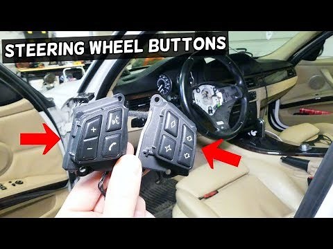 HOW TO REMOVE AND REPLACE STEERING WHEEL RADIO SWITCH BUTTONS BMW E90 E92 E91 E93