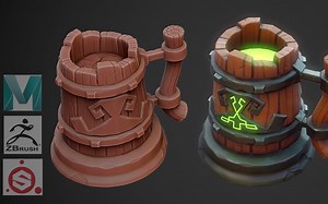 制作一个卡通风格杯子