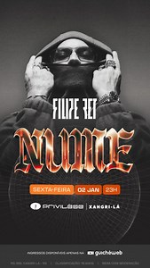 Privilège Sul on Instagram: "Um dos maiores nomes do trap nacional na Privi 🔥 Dia 02/01, Filipe Ret sobe ao palco da Privilège pela primeira vez para uma noite que promete entrar pra história. Vocês pediram muuuito e agora é oficial: anotem as datas 👇 🎟️ PRÉ-VENDA: 02/09 MEIO DIA 🎫 VENDA GERAL: 05/09 MEIO DIA #filiperet #trap #privilege #litoralgaucho #festa #xangrila #veraodaprivi"