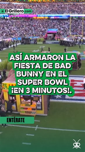 El Grillero on Instagram: "El super bowl en modo Fórmula 1: parpadeas… y ya montaron un concierto. En menos de 10 minutos, un simple campo deportivo se convirtió en escenario de clase mundial. Luces, templetes, pantallas, logística quirúrgica. La “eficiencia americana” no es discurso, es cronómetro. Mientras en otros lados seguimos buscando la extensión, el permiso, el oficio… y al primo del compadre que trae las bocinas. Infraestructura vs. improvisación. Planeación vs. “ahí vemos”. Y luego nos
