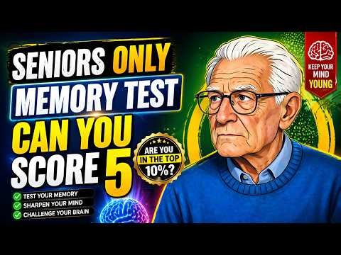 SENIORS ONLY MEMORY TEST CAN YOU SCORE 5 | TRIVIA QUIZ CHALLENGE🔥