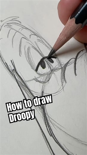 How to draw Droopy #texavery #cuphead #vintagecartoons #classiccartoons #rubberhose