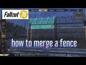 Fallout 76 build tip how to merge defensive walls and comunist fence