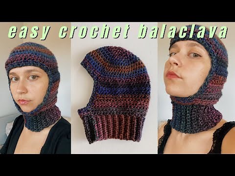 Super easy & beginner friendly crochet balaclava tutorial!