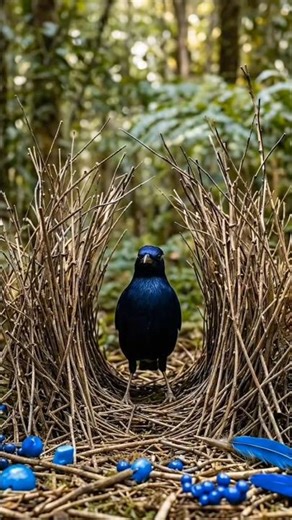 How the Bowerbird Builds Its Unique Nest