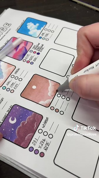 Moody Desert Sky Coloring Tutorial with Markers